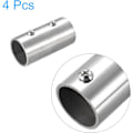 Miniatyrbilde 2 av 5: 4 stk. Rette Rørkoblinger, 2-veis Håndløperkobling i Rustfritt Stål, 60 mm Lengde, for 1\" (25 mm) Ytre Diameter Rør for Rekkverk