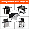 Pikkukuva 3 / 5: Barbecue-suojus Barbecue-suojus BBQ-suojakangas 100*66*80c