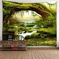 Miniatyrbild 1 av 5: (200 x 150 mm) Väggbonad - Psykedelisk skog - Klart solljus