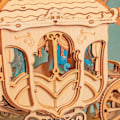 Miniatyrbild 5 av 5: 3D Trämodell Kit Vagn Trämodell Kit för Pussel Bygg Craft Kit för Vuxna och Bästa Födelse
