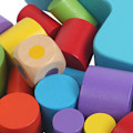 Miniatyrbild 3 av 5: Måne Stapelbart Träblockspel - Trä Sortering Leksak för 3 Y