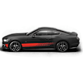 Miniatyrbillede 1 af 3: Universal Sports Racing Stripe Truck Body Side Door Graphic