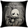 Miniatyrbilde 5 av 5: 4 stk 18\"x18\" Pyntekutt Dekorative Puter Halloween Sofa Puter Trekk Bomullslin Puter Kvadratisk Putetrekk for So