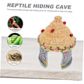 Miniatyrbillede 5 af 5: 12x12x19cm Æske Skjulested Hus Akvarium Habitat Legetøj til Skildpadder Kæledyrsudstyr Reptil Dekoration Hamster Ornament Skildpadde Skjulested