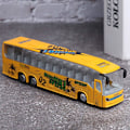 Miniatyrbillede 2 af 5: Simuleret legetøjsbus i legering, modelbil legetøj