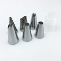 Miniatyrbillede 3 af 5: Kageforme dyser, 8 stykker rustfrit stål DIY sæt, 6 dyser, 1