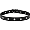 Miniatyrbillede 1 af 5: 1 stk. PU Læder Halskæde Grommet Øjelet Choker til Kvinder Mænd Punk Krave Goth Emo Tilbehør