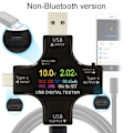 Miniatyrbillede 1 af 4: USB-tester Multimeter USB C Strømmåler og Spændingsmåler 3.6-32V 0-5.1A Tester 2 i 1 Voltmeter Amperem