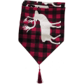 Miniatyrbillede 4 af 5: Julebordløber i rød og sort buffalo check plaid