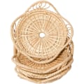 Miniatyrbillede 1 af 5: Naturlige håndvævede boheme-rattan-glasunderlag til drikkevarer - Neu