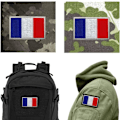 Miniatyrbillede 4 af 4: 2 militær patches - 8 x 5 cm - Sæt med 2 sy-på patches Scratch F