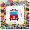 Pikkukuva 4 / 5: 100 kpl Autotarroja Lapsille, Auto Kaivinkone Lentokone Tarrat, Rakennusajoneuvo Tarrat Moottoripyörään, Sopii Scrapbookingiin, Matkalaukkuun,