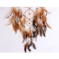 Miniatyrbillede 3 af 4: Drømmefanger (L = 70 cm), ægte fjer (Dreamcatcher)