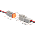 Miniatyrbillede 3 af 3: 2-polet DT-stik - Vandtæt DT-stik - Bilstik - Vandtæt elektrisk stik -
