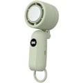 Miniatyrbillede 1 af 3: Piece Bærbar Turbo Ventilator - Genopladelig Mini Foldbar Ventilator med Digitalt Display, Lavt Støjniveau, Kraftig Luftstrøm, Velegnet til Udendørs Rejser, Kontor og H