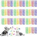 Miniatyrbild 1 av 5: 40 stycken kattfjädrar, färgglada spiralfjädrar för katter, kattungar plastfjädrar, interaktiva katt leksaker, katt