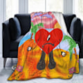 Miniatyrbillede 1 af 5: Halloween Sofa Tæppe Kast Tæppe Flannel Tæppe til Stol Sofa Couch Seng Tæppe Fit Hjem Hyggeligt