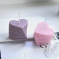 Miniatyrbillede 4 af 5: 1 stk Lysforme - Silikonform til Lysfremstilling, DIY 3D Former til Soyavoks, Bivoks, Duftlys, Valentinsdag