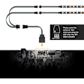 Miniatyrbillede 5 af 5: RGB LED-strimmel til pc 2 stk. 50 cm RGB LED-strimmel til 12V 4-pin RGB LED-hoved til ASUS Aura Sync, Gigab