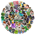 Pikkukuva 1 / 5: (C)100 kpl Minecraf-t-tarroja Vedenpitävät vinyylitarrat Lapt