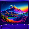 Miniatyrbild 1 av 4: Bergsgobeläng, svartljus färgglad skogssjö UV-reaktiv Ta