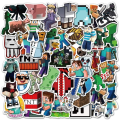 Miniatyrbillede 1 af 4: 50 stk. Minecraf-t klistermærker vandtætte vinylklistermærker til bærbar computer, kofanger, vandflasker, computer, Ph