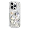 Miniatyrbild 5 av 5: 1 st. Magnetiskt iPhone 16 Pro Max-fodral Kompatibelt med MagSafe, Smalt Transparent Blommigt Damfodral 6,9 tum, Vibrerande Spr