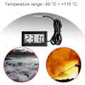 Miniatyrbild 3 av 5: 1 st Ny Digital LCD Termometer Temperaturmätare Probsensor Räckvidd -50 Celsius C till +110 Celsius C