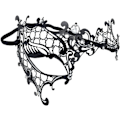 Miniatyrbillede 3 af 5: 2 stk. venetianske masker, metalmaske parmasker til maskerade, bal, karneval
