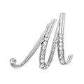 Miniatyrbild 1 av 4: （1 st、M）Initialer Brosch Pins för kvinnor, Brev Pins för St