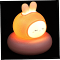 Miniatyrbillede 1 af 3: (83*83*77mm) 1 stk Pat Lys Sensor Sengelampe Kanin Til Børn Bordlampe USB Opladning Lys Bordlamper Sengelamper L