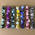 Pikkukuva 3 / 5: 49 kappaletta DND-noppasetti, 7 settiä polyesteristä D&D-noppaa 7 pussukan kanssa Dungeons & Dragonsille, D&D-noppaa pussukoissa RPG DND:lle
