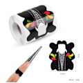 Miniatyrbillede 2 af 5: Stiletto Negleforme til Gel Builder Akrylnegle 100 Stykker, Ekstra Lange Guide Stickers Neglekunst Ext
