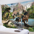 Miniatyrbillede 3 af 5: （ 200 x 150 cm）Vægophæng Dekorativt Soveværelse - Gruppe af