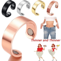 Miniatyrbillede 2 af 5: Elegant Titanium (Sort) Magnetisk Terapi Ring til Mænd og Kvinder