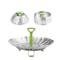 Miniatyrbillede 1 af 5: Rustfrit dampkogningsindsats i rustfrit stål, 9'' dampkogningsindsats i rustfrit stål til trykkoger