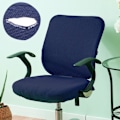 Miniatyrbild 3 av 4: Elastiskt kontorsstolsöverdrag stolsöverdrag skrivbordsstolsdyna skyddande överdrag lämplig för dator Blue