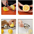 Miniatyrbillede 3 af 5: Manuel Citronpresser, Manuel Citruspresser, Manuel Citruspresser i 304 Rustfrit Stål, Antikorrosion, til Citron, Appelsin