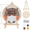 Pikkukuva 2 / 5: 20cmx20cm Pöllön String Art -setti askartelu Cupcake DIY Nail String Art -setti aikuisille lapsille aloittelijoille kiharrettu L