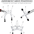 Pikkukuva 4 / 5: Retractable Billiards Cue Stick Bridge with 3 Pieces Removable Bridge Head, Billiards Pool Cue Acces