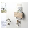 Miniatyrbilde 3 av 5: Veggmontert nøkkelholder kroker nøkkelstativ i tre
