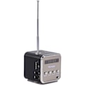 Pikkukuva 1 / 4: Pieni musiikkisoitin (musta), kannettava FM-radio, tyylikäs kaiutin, tukee TF-korttia ja USB-muistitikkua