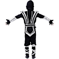 Miniatyrbilde 4 av 6: 1 stk Ghost Creations barnekostyme, ninja, gutter, ninja kung fu-kostyme, halloween-antrekk M