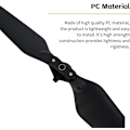 Miniatyrbillede 2 af 5: 2 par RC Drone-propeller, støjreducerende hurtigudløserpropeller kompatibel med DJI MAVIC 2 PRO