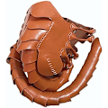 Miniatyrbild 4 av 5: Facehugger Hand Stitch Lädermask Skräck Halloween Alien Kostym Läder Skorpion Läskig Mask Cospl