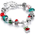 Miniatyrbillede 1 af 5: 1 stk Charm Armbånd med Krystalperler Slangekæde med Perler krystal charm armbånd til Kvinder