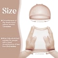 Miniatyrbilde 2 av 5: (Beige) 12 stk. Parykkhette for Lace Front Parykker, Parykkhette for å Holde Parykk på Plass, Hårnett for Parykker, Strømpe Parykkhette for Parykk