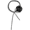Miniatyrbillede 3 af 5: 1 stk. Blomst Choker Halskæde til Kvinder - Justerbar Snørebåndsdesign Håndlavet Fløjl Blomst Choker Halskæde, Elegant Sum