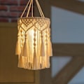 Miniatyrbillede 3 af 4: Boho Lampeskærm Boho Hængende Lampeskærm Stik i Hængende Lampe Boheme Hængende Lys