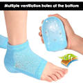 Miniatyrbillede 4 af 4: Hælhøjde Indlægssokker Usynlige Silikone Hælhøjde Sokker Hælpude Indlæg til Plantar Fasciitis Smertelindring og Gangkorrektion Sort 3.
